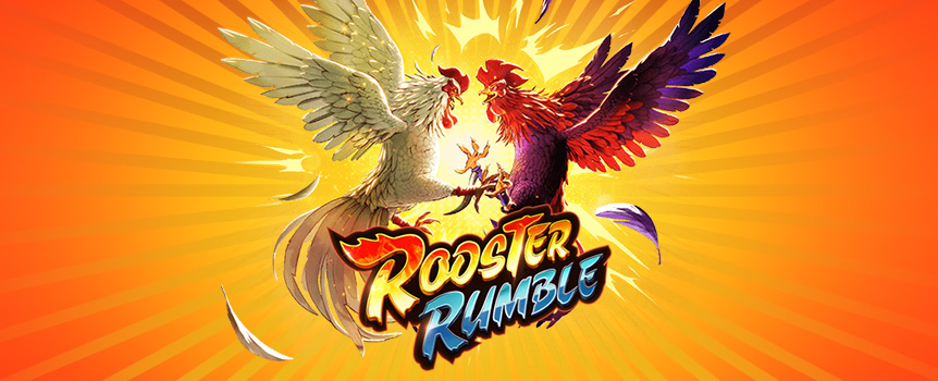Rooster Rumble is a Cockfighting pokie where you’ll find Free Spins, Sticky Wilds, Multipliers, and Payouts up to 20,000x your stake!