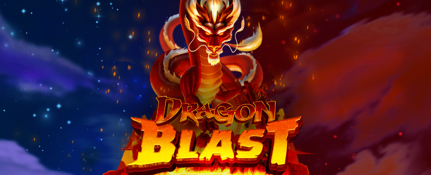 The Dragon Blast is an online pokie that explodes with 5 reels and 50 payline at Joe Fortune casino!