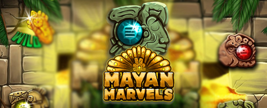 You’ll find yourself deep inside a stunning Mayan Temple searching for ancient Treasures as you take a spin on this 3 Row, 5 Reel, 15 Payline pokie with epic Payouts up to 500x your stake! 