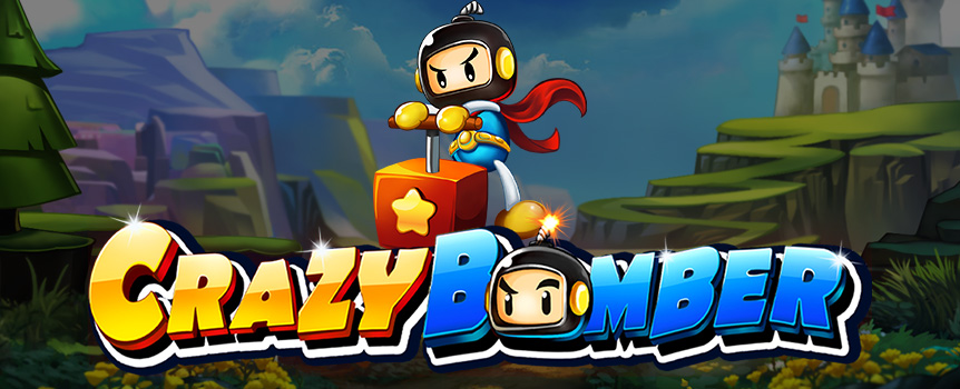 With Special Wilds, Cascading Wins and an Expanding Grid, the online slot Crazy Bomber is exploding with excitement.  